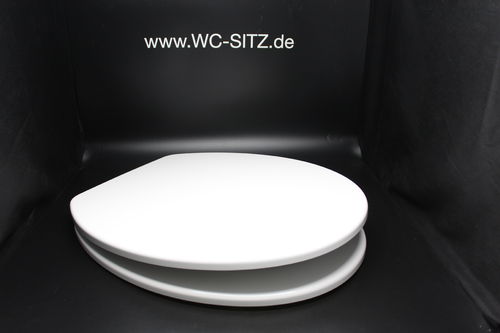 WC Sitz passend Villeroy & Boch Basic mit Edelstahlscharnier abnehmbar